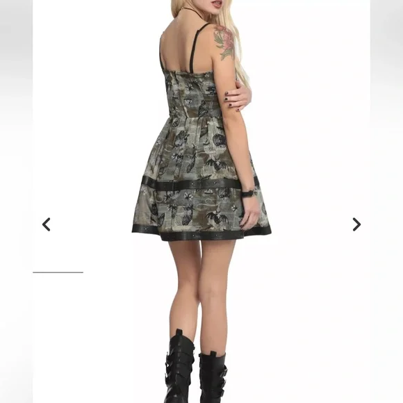 Hot Topic Spin Doctor Luna printed gothic dress - Picture 5 of 16